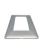 Placca 4 Posti Argento TOT-M8004-5 Compatibile Matix - Tot Electric