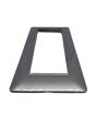 Placca 6 Posti Grigio Scuro Compatibile Matix - Tot Electric