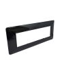 Placca 6 Posti Nera TOT-M8007-T2 Compatibile Matix - Tot Electric