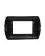 Placca Metallo 3 Posti Cromo Compatibile Living International