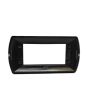 Placca Metallo 4 Posti Grigio Chiaro Compatibile Living International