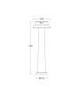 Palo Solare da Terra 3in1 Felice 800 LED IP55 Nero/Opale - Fumagalli