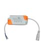 Pannello LED Slim Quadrato 12W Incasso con Trasformatore - 3000K