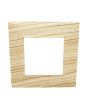 Placca 2 Posti Abete M-6002-17 Compatibile Vimar Plana - Tot Electric