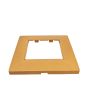 Placca 2 Posti Arancio Compatibile Vimar Plana - Tot Electric