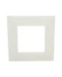 Placca 2 Posti Bianca M-6002-1 Compatibile Vimar Plana - Tot Electric