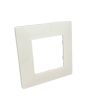 Placca 2 Posti Bianca M-6002-1 Compatibile Vimar Plana - Tot Electric