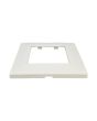 Placca 2 Posti Bianca M-6002-1 Compatibile Vimar Plana - Tot Electric