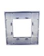 Placca 2 Posti Blu Navy Compatibile Vimar Plana - Tot Electric