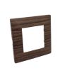 Placca 2 Posti Ciliegio Compatibile Vimar Plana - Tot Electric