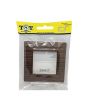 Placca 2 Posti Ciliegio Compatibile Vimar Plana - Tot Electric