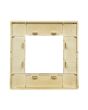 Placca 2 Posti Oro M-6002-12 Compatibile Vimar Plana - Tot Electric