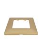 Placca 2 Posti Oro M-6002-12 Compatibile Vimar Plana - Tot Electric