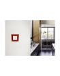 Placca 2 Posti Rosso Corallo Compatibile Vimar Plana - Tot Electric