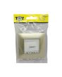 Placca 2 Posti Sabbia M-6002-11 Compatibile Vimar Plana - Tot Electric
