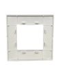 Placca 2 Posti Silver M-6002-9 Compatibile Vimar Plana - Tot Electric