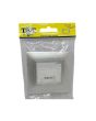 Placca 2 Posti Silver M-6002-9 Compatibile Vimar Plana - Tot Electric