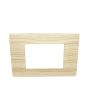 Placca 3 Posti Abete M-6003-17 Compatibile Vimar Plana - Tot Electric