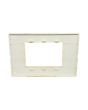 Placca 3 Posti Abete M-6003-17 Compatibile Vimar Plana - Tot Electric