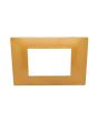 Placca 3 Posti Arancio Compatibile Vimar Plana - Tot Electric