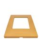 Placca 3 Posti Arancio Compatibile Vimar Plana - Tot Electric
