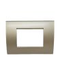 Placca 3 Posti Oro Compatibile Living Light TOT-8003-13 - Tot Electric
