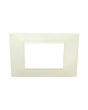 Placca 3 Posti Bianca M-6003-1 Compatibile Vimar Plana - Tot Electric