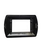 Placca Metallo 3 Posti Bronzo Compatibile Living International