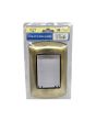 Placca Metallo 3 Posti Bronzo Compatibile Living International