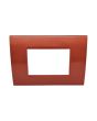 Placca 3 Posti Corallo Compatibile Living Light - Tot Electric