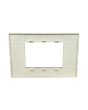 Placca 3 Posti Grigio Chiaro Compatibile Vimar Plana - Tot Electric