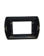 Placca Metallo 3 Posti Champagne Compatibile Living International