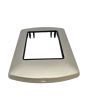 Placca Metallo 3 Posti Champagne Compatibile Living International