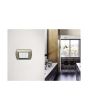 Placca Metallo 3 Posti Champagne Compatibile Living International