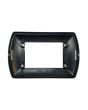 Placca Metallo 3 Posti Grigio Chiaro Compatibile Living International