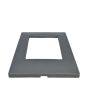 Placca 3 Posti Grigio Scuro Compatibile Vimar Plana - Tot Electric