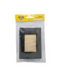 Placca 3 Posti Nera Compatibile Living Light - Tot Electric