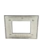 Placca 3 Posti Nera TOT-M-8003-T-2 per BTicino Matix Compatibile