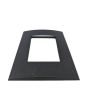 Placca 3 Posti Nera TOT-M-8003-T-2 per BTicino Matix Compatibile