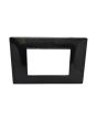 Placca 3 Posti Nera M-6003-2 Compatibile Vimar Plana - Tot Electric