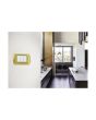 Placca 3 Posti Oro Lucido TOT-8803-T-3 per Living International