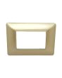 Placca 3 Posti Champagne TOT-M8003-07 Compatibile Matix - Tot Electric