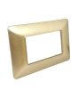 Placca 3 Posti Champagne TOT-M8003-07 Compatibile Matix - Tot Electric