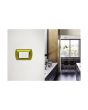Placca Metallo 3 Posti Oro Spazzolato Compatibile Living International