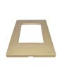 Placca 3 Posti Oro M-6003-12 Compatibile Vimar Plana - Tot Electric