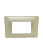 Placca 3 Posti Sabbia M-6003-11 Compatibile Vimar Plana - Tot Electric