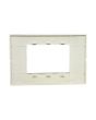 Placca 3 Posti Sabbia M-6003-11 Compatibile Vimar Plana - Tot Electric