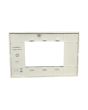 Placca 3 Posti Silver M-6003-9 Compatibile Vimar Plana - Tot Electric