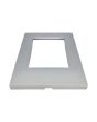 Placca 3 Posti Silver M-6003-9 Compatibile Vimar Plana - Tot Electric