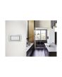 Placca 4 Posti Bianca TOT-8804-T-1 Compatibile Living International